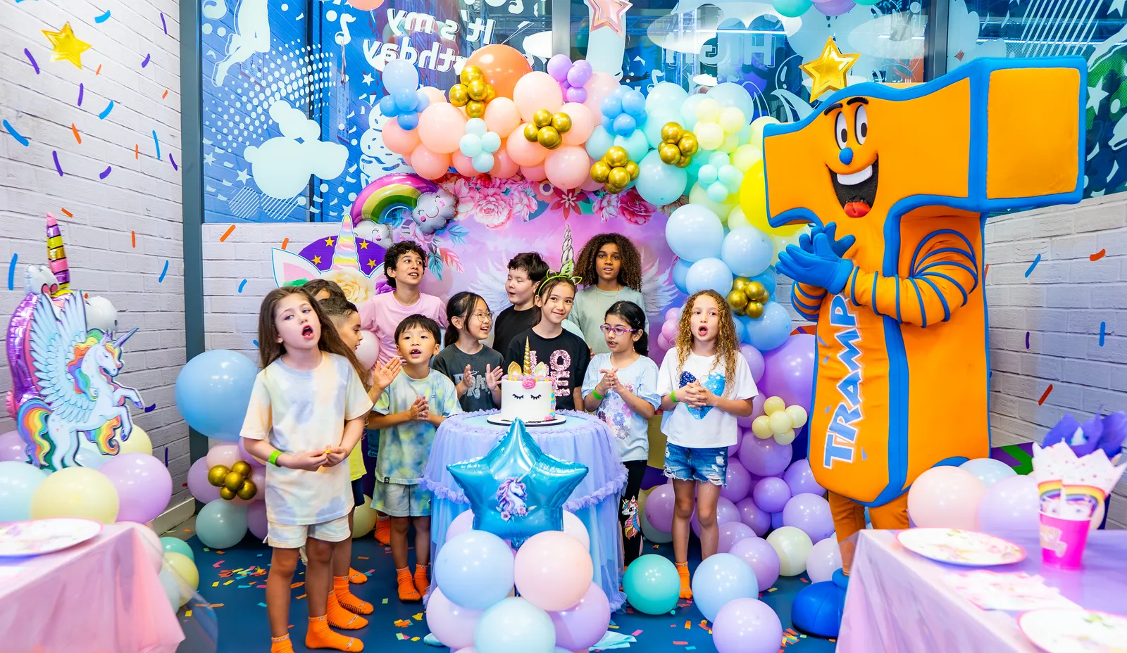 Birthday party celebration at Trampo